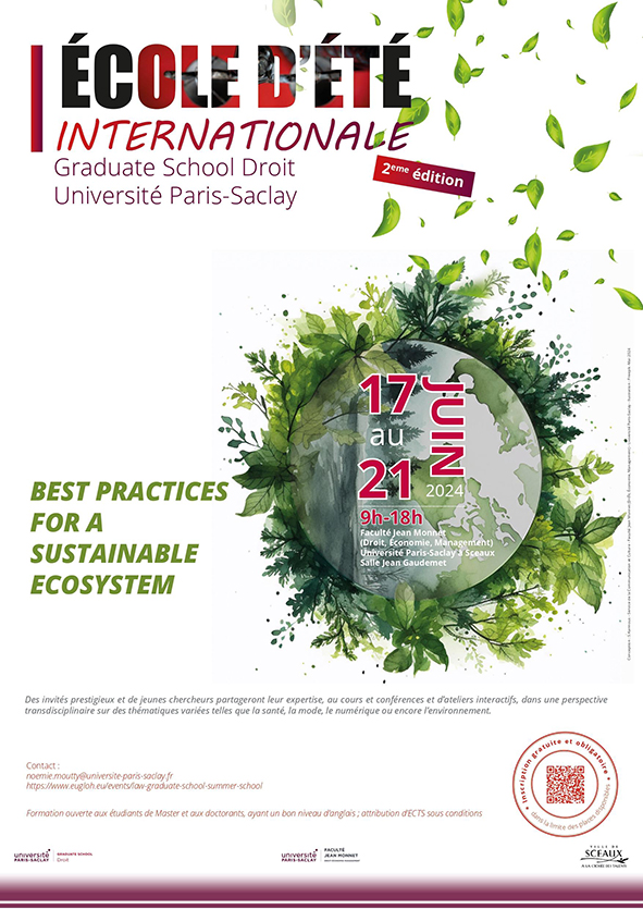 Affiche Université d'été GS Droit 2024