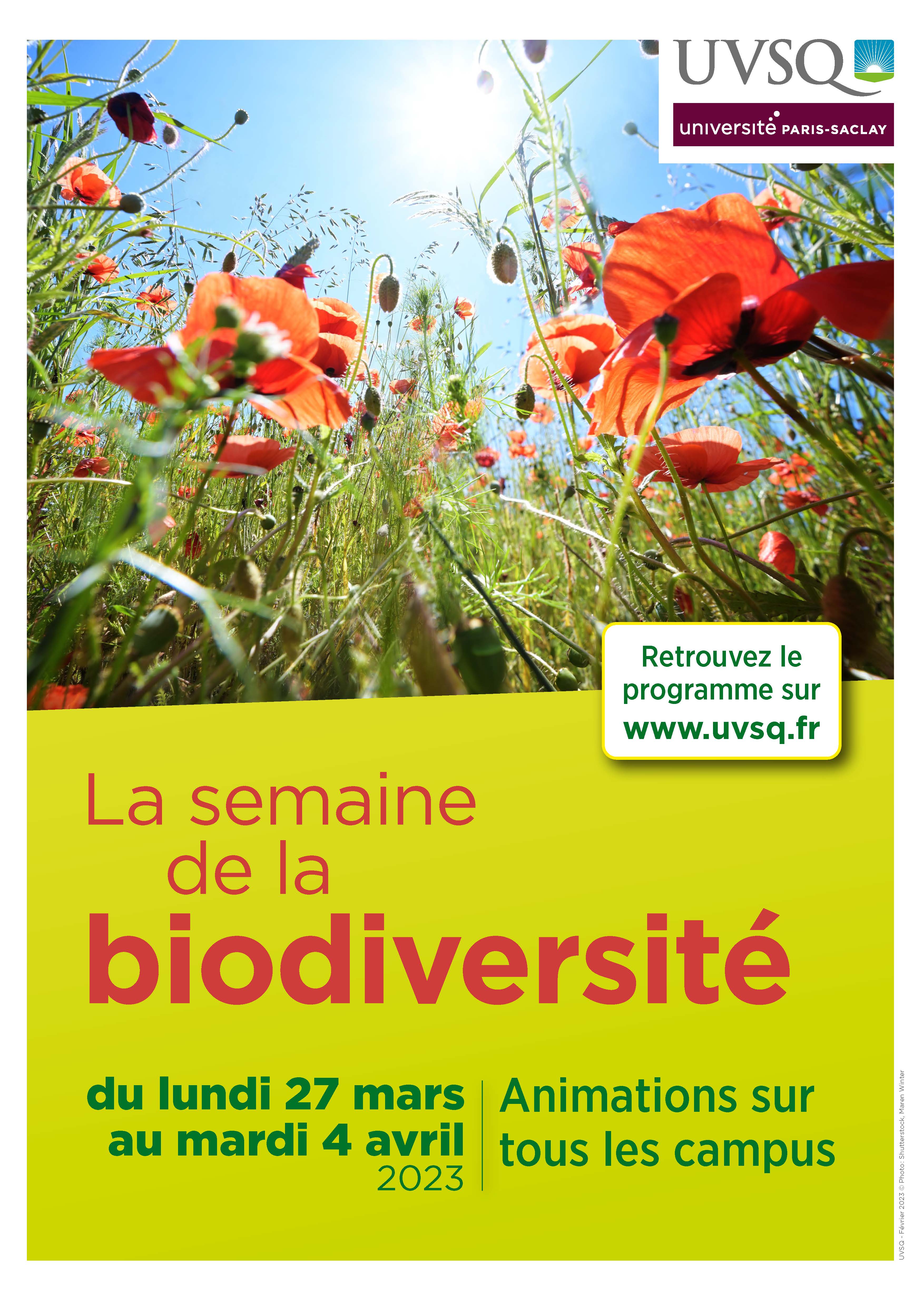 semaine biodiversité 2023 UVSQ