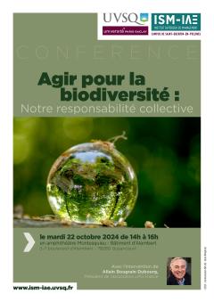affiche conference biodiversité octobre 2024
