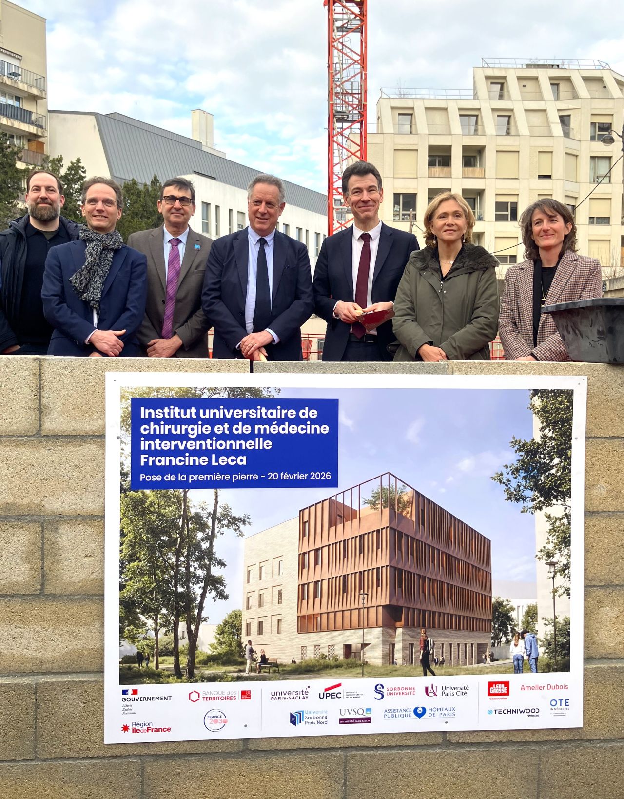 Pose de la 1ère pierre du campus chirurgical le 20 février 2026