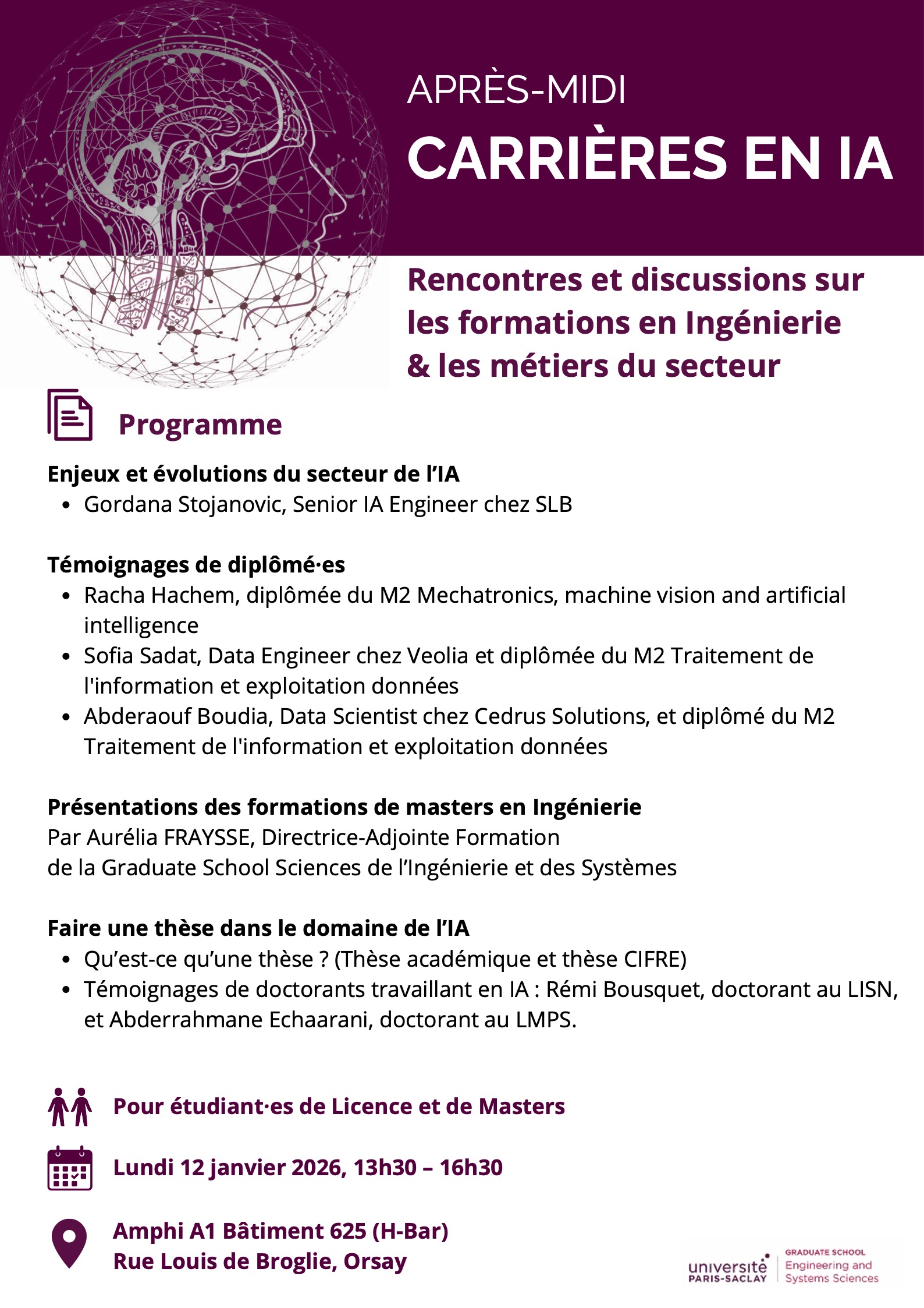 APRÈS-MIDI - CARRIÈRES EN IA