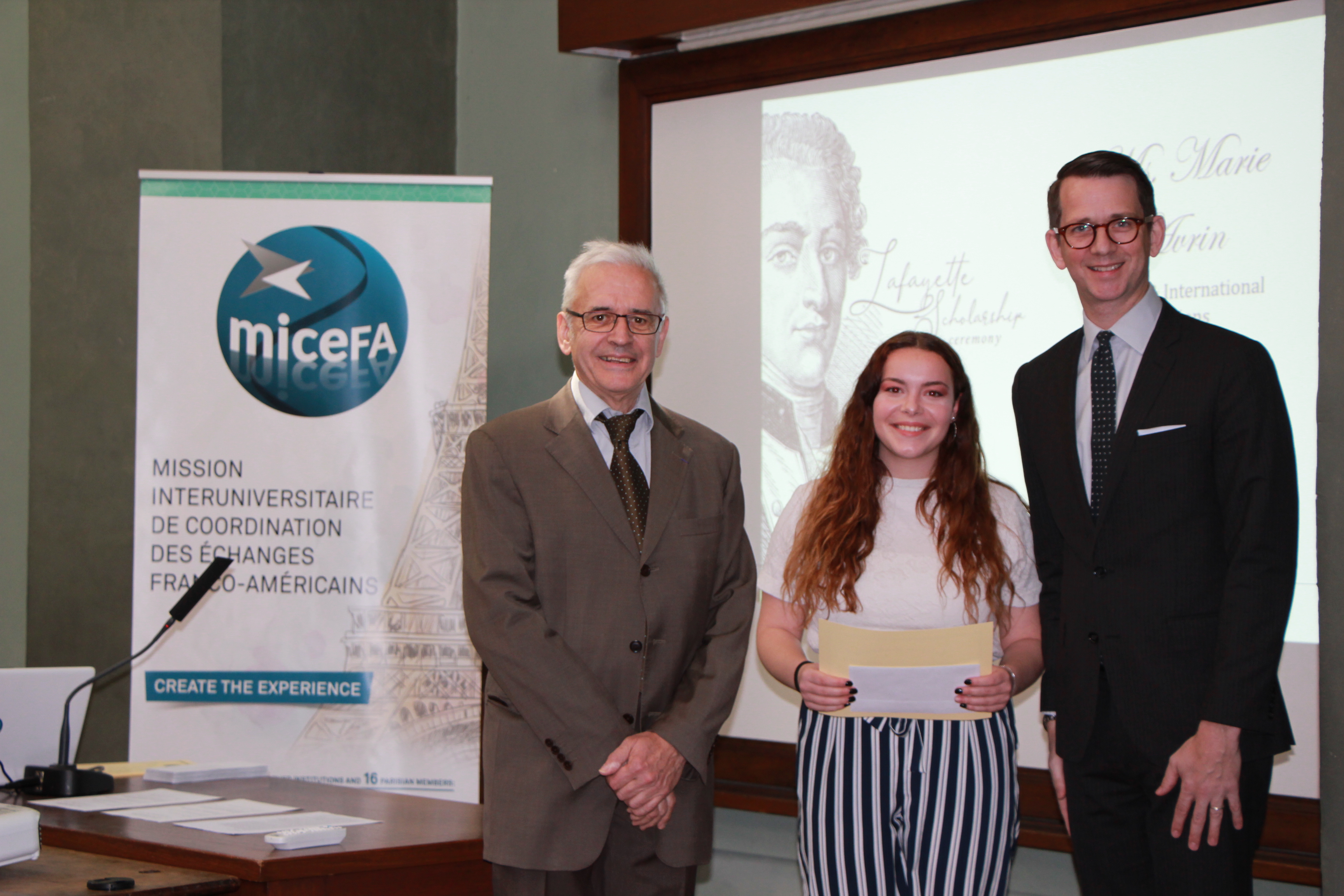 Lauréats UVSQ de la bourse Lafayette 2019/2020 (États-Unis 