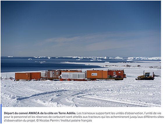 Départ Terre Adélie Awaca Nicolas Perrin